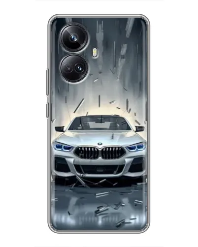 Чехол для Realme 10 Pro Plus с картинкой «BMW в свете фар» Чехол для Realme 10 Pro Plus с картинкой «BMW в свете фар»