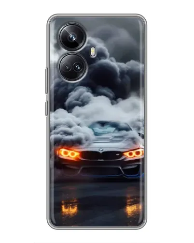 Чехол для Realme 10 Pro Plus с картинкой «BMW в дыму» Чехол для Realme 10 Pro Plus с картинкой «BMW в дыму»