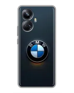 Чехол для Realme 10 Pro Plus с картинкой «Логотип BMW — минимализм»