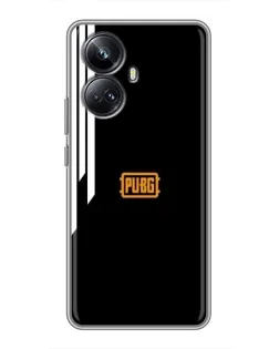 Чехол для Realme 10 Pro Plus с картинкой «PUBG — вертикальные линии»
