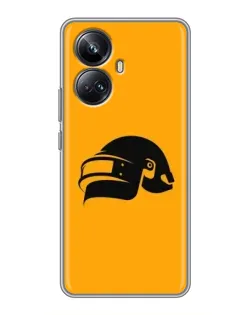 Чехол для Realme 10 Pro Plus с картинкой «PUBG — золотой шлем»