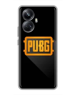 Чехол для Realme 10 Pro Plus с картинкой «PUBG — рамка лого»