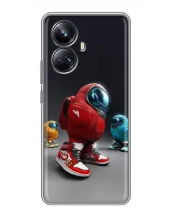 Чехол для Realme 10 Pro Plus с картинкой «Among Us — 3D стиль»