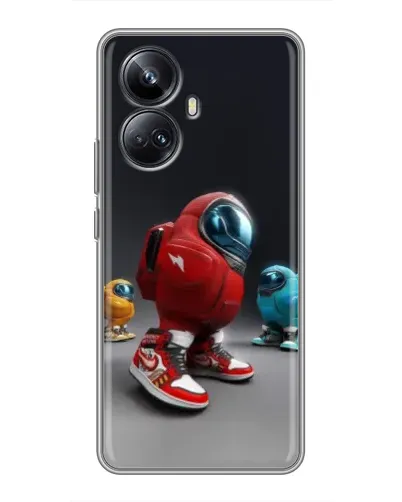 Чехол для Realme 10 Pro Plus с картинкой «Among Us — 3D стиль»