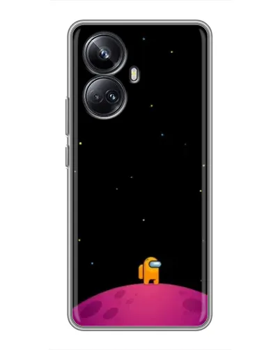 Чехол для Realme 10 Pro Plus с картинкой «Одинокий герой на планете»