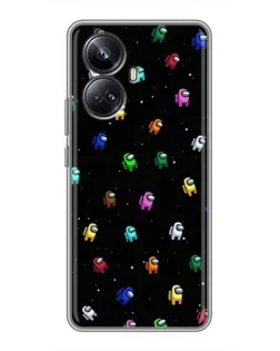 Чехол для Realme 10 Pro Plus с картинкой «Экипаж Among Us»