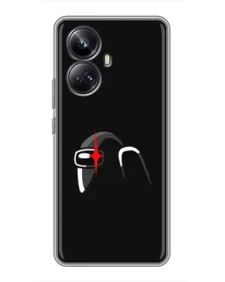Чехол для Realme 10 Pro Plus с картинкой «Among Us шлем»