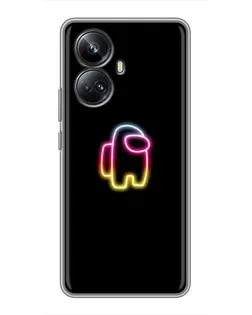 Чехол для Realme 10 Pro Plus с картинкой «Among Us градиент»