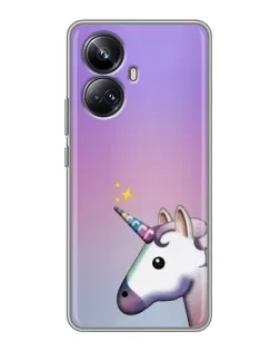 Чехол для Realme 10 Pro Plus с картинкой «Единорог градиент»