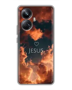 Чехол для Realme 10 Pro Plus с картинкой «Сияние Имени Jesus»