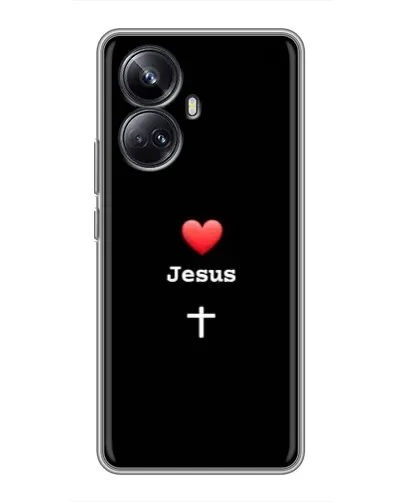 Чехол для Realme 10 Pro Plus с картинкой «Сердце - Jesus» Чехол для Realme 10 Pro Plus с картинкой «Сердце - Jesus»