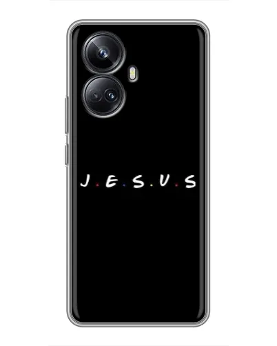 Чехол для Realme 10 Pro Plus с картинкой «Точки веры J.E.S.U.S.» Чехол для Realme 10 Pro Plus с картинкой «Точки веры J.E.S.U.S.»