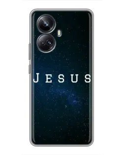 Чехол для Realme 10 Pro Plus с картинкой «Звездное небо Jesus»