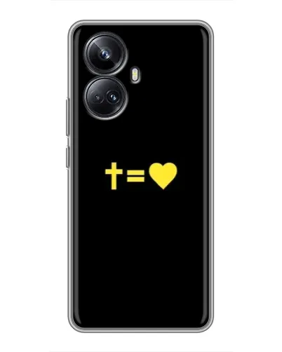 Чехол для Realme 10 Pro Plus с картинкой «Сердце и Крест» Чехол для Realme 10 Pro Plus с картинкой «Сердце и Крест»