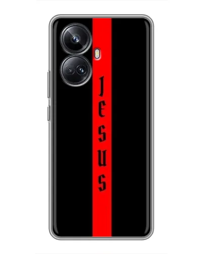 Чехол для Realme 10 Pro Plus с картинкой «Красная линия веры» Чехол для Realme 10 Pro Plus с картинкой «Красная линия веры»