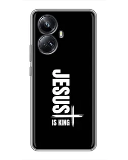 Чехол для Realme 10 Pro Plus с картинкой «Вертикаль веры Jesus»