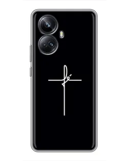 Чехол для Realme 10 Pro Plus с картинкой «Тонкий крест»