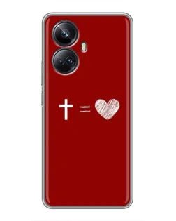 Чехол для Realme 10 Pro Plus с картинкой «Уравнение любви»