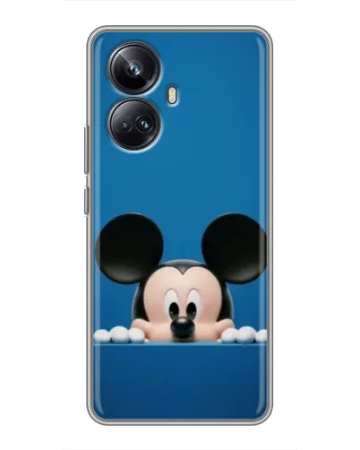 Чехол для Realme 10 Pro Plus с картинкой «Микки выглядывает»