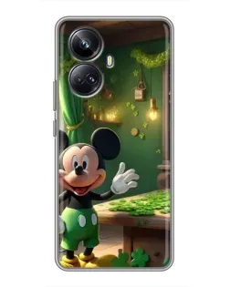 Чехол для Realme 10 Pro Plus с картинкой «Микки в мастерской»