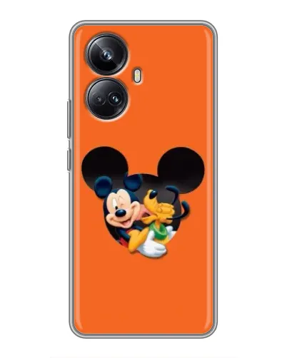 Чехол для Realme 10 Pro Plus с картинкой «Сердце Микки Минни»
