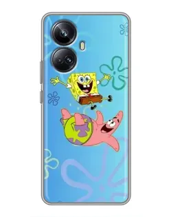 Чехол для Realme 10 Pro Plus с картинкой «Спанч Боб и Патрик»