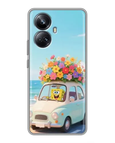 Чехол для Realme 10 Pro Plus с картинкой «Автомобильное путешествие»