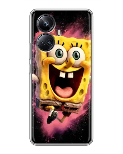 Чехол для Realme 10 Pro Plus с картинкой «Взрывной Спанч Боб»