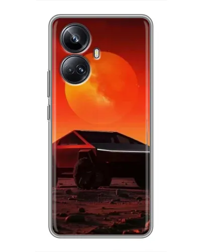 Чехол для Realme 10 Pro Plus с картинкой «Cybertruck на Марсе» Чехол для Realme 10 Pro Plus с картинкой «Cybertruck на Марсе»