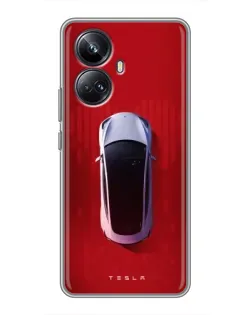 Чохол для Realme 10 Pro Plus з картинкою «Tesla Top View» Чохол для Realme 10 Pro Plus з картинкою «Tesla Top View»