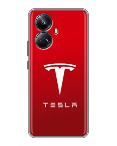 Чехол для Realme 10 Pro Plus с картинкой «Tesla Red Classic» Чехол для Realme 10 Pro Plus с картинкой «Tesla Red Classic»