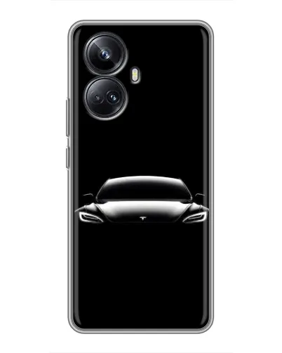 Чехол для Realme 10 Pro Plus с картинкой «Фары Tesla Night» Чехол для Realme 10 Pro Plus с картинкой «Фары Tesla Night»