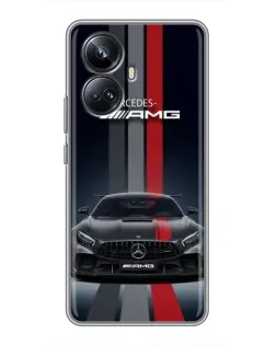 Чохол для Realme 10 Pro Plus з картинкою «Mercedes — білий карбон» Чохол для Realme 10 Pro Plus з картинкою «Mercedes — білий карбон»
