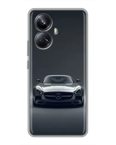 Чехол для Realme 10 Pro Plus с картинкой «Mercedes на черном» Чехол для Realme 10 Pro Plus с картинкой «Mercedes на черном»