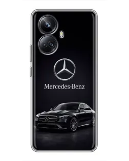 Чехол для Realme 10 Pro Plus с картинкой «Mercedes — решетка радиатора»