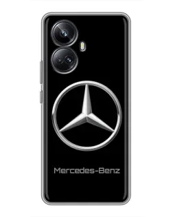 Чехол для Realme 10 Pro Plus с картинкой «Mercedes Silver Logo»