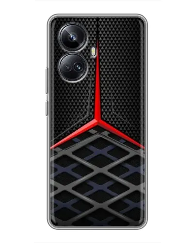 Чехол для Realme 10 Pro Plus с картинкой «Mercedes Carbon Grid» Чехол для Realme 10 Pro Plus с картинкой «Mercedes Carbon Grid»