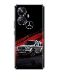 Чехол для Realme 10 Pro Plus с картинкой «Mercedes G-Class красный»