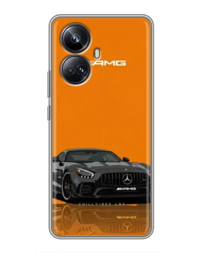 Чехол для Realme 10 Pro Plus с картинкой «Оранжевый Mercedes AMG» Чехол для Realme 10 Pro Plus с картинкой «Оранжевый Mercedes AMG»