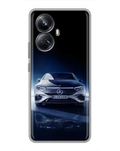 Чехол для Realme 10 Pro Plus с картинкой «Ночной Mercedes EQ» Чехол для Realme 10 Pro Plus с картинкой «Ночной Mercedes EQ»