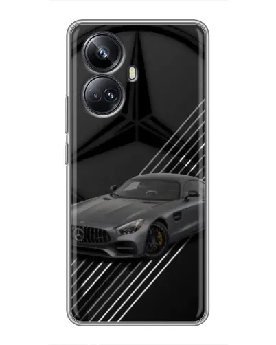 Чехол для Realme 10 Pro Plus с картинкой «Mercedes AMG — графика» Чехол для Realme 10 Pro Plus с картинкой «Mercedes AMG — графика»