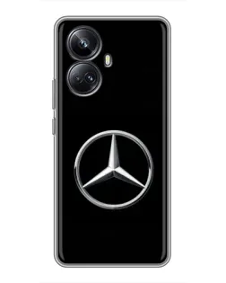 Чехол для Realme 10 Pro Plus с картинкой «Mercedes классический лого»