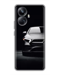 Чехол для Realme 10 Pro Plus с картинкой «Свет фар Mercedes»