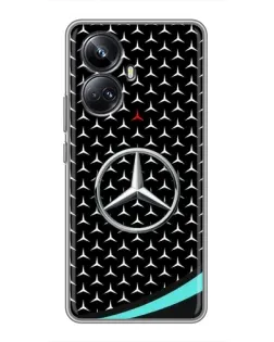 Чехол для Realme 10 Pro Plus с картинкой «Mercedes — бирюзовый акцент»