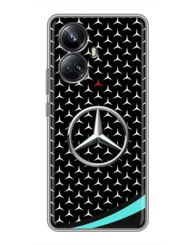 Чехол для Realme 10 Pro Plus с картинкой «Mercedes — бирюзовый акцент» Чехол для Realme 10 Pro Plus с картинкой «Mercedes — бирюзовый акцент»