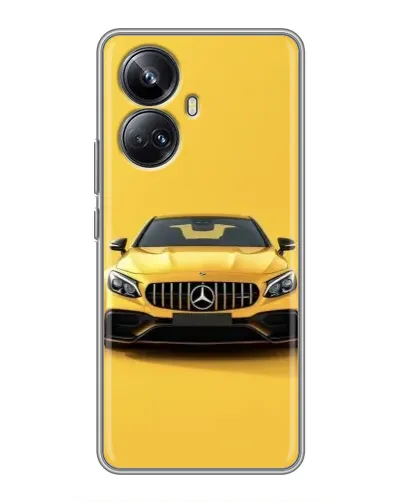 Чехол для Realme 10 Pro Plus с картинкой «Желтый Mercedes GT» Чехол для Realme 10 Pro Plus с картинкой «Желтый Mercedes GT»
