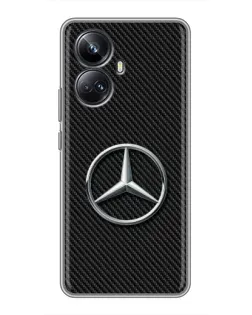 Чехол для Realme 10 Pro Plus с картинкой «Карбоновый Mercedes стиль»