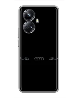 Чохол для Realme 10 Pro Plus з картинкою «Audi — світловий підпис» Чохол для Realme 10 Pro Plus з картинкою «Audi — світловий підпис»