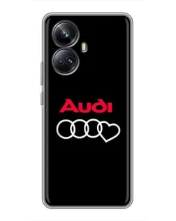 Чохол для Realme 10 Pro Plus з картинкою «Логотип Audi Heart» Чохол для Realme 10 Pro Plus з картинкою «Логотип Audi Heart»