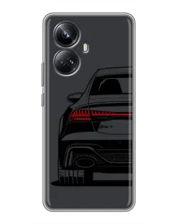 Чехол для Realme 10 Pro Plus с картинкой «Задняя часть Audi — арт»